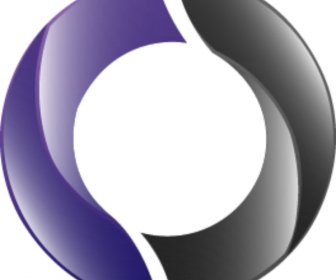 круг блестящий черный синий логотип концепт-символ дизайна