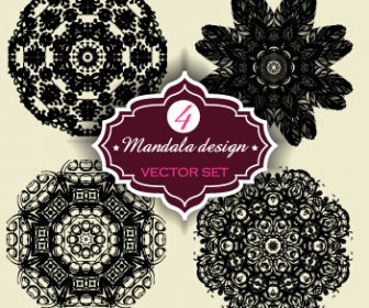 Circular Mandalas Design Vector