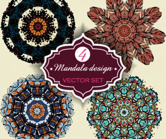 Circular Mandalas Design Vector 2