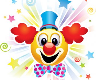 Zirkus Clown Plakat Hintergrund Vektor