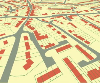 城市地圖設計元素向量圖