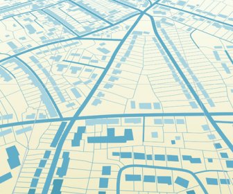 Peta Kota Desain Elemen Vektor