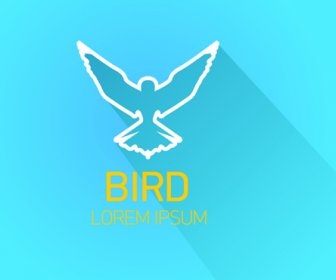 elemen desain klasik burung logo vektor