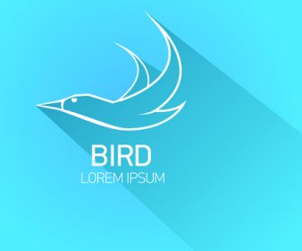 elemen desain klasik burung logo vektor