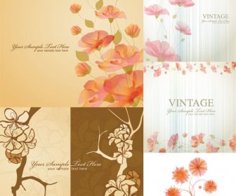 Classic Decorative Pattern Background Vector Graphics