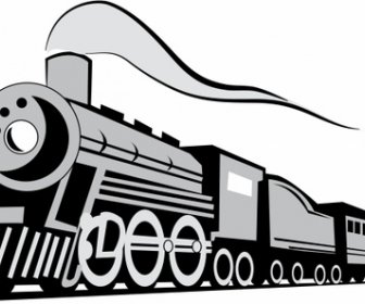 классический локомотивный поезд