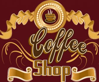 Classical Coffee Shop Logos Vector Set