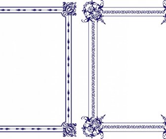 Klassische Rahmen Design Violett Stil Dekoration