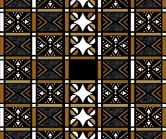 Klassische Muster Design Nahtlos Quadrate Dekoration