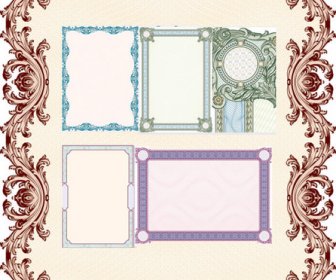 Classical Security Frame Floral Vector