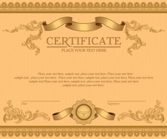 Классические стили векторов шаблон сертификата