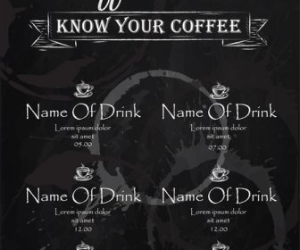 음료의 클래식 템플릿 메뉴