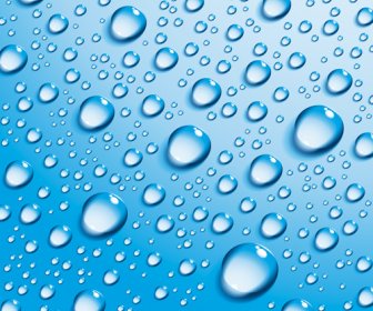 Clean Water Droplets Vector