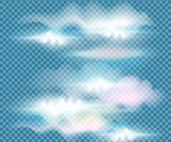 Clouds Background Bright Shiny Design Checkered Backdrop