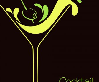 Cocktails Logos Creative Vector