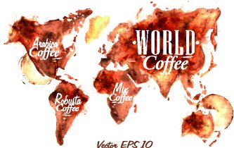 Coffee Drawn Elements Vector 3
