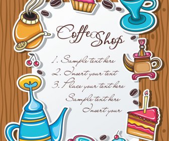 Coffee Object Design Elements Vector 2