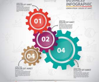 Cogwheels Infographics