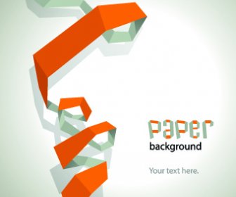 Color Paper Ribbon Background Graphic