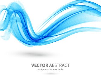Líneas Curvas De Color Abstracta De Vector De Fondo