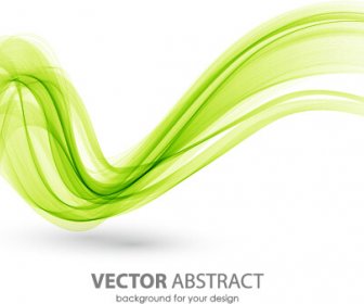 Líneas Curvas De Color Abstracta De Vector De Fondo