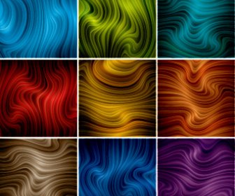 Colored Dynamic Abstract Art Vector