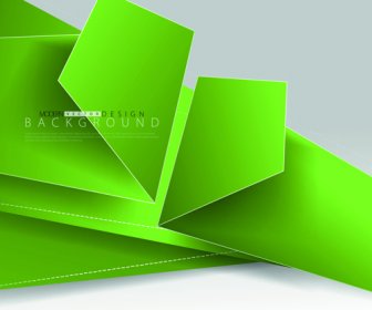 Colored Fold Paper Background Vector