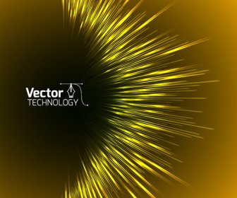 Colored Glow Tech Vector Background