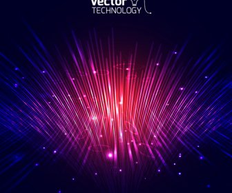 Colored Glow Tech Vector Background