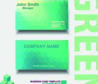 Colored Modern Business Cards Vectors