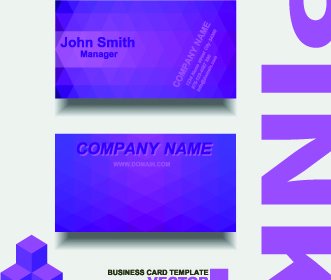 色のモダンなビジネス カード ベクトル
