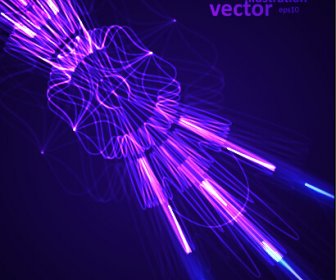 Colored Rays Abstract Vector Illustration