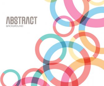Colored Round Abstract Background Vector