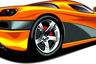 Цветные спортивный автомобиль элементы вектора