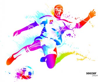 éléments Colorés Sportifs Vector Art