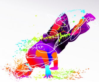 Elementos De Esportes Coloridos Vector Art