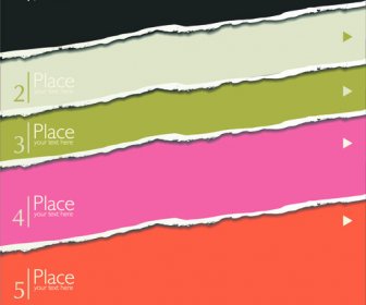 Colored Torn Paper Backgrounds