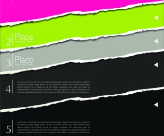 Colored Torn Paper Backgrounds