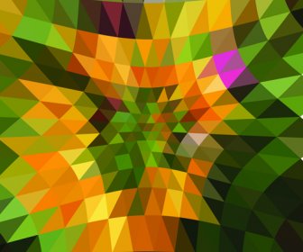 Vetor Abstrato De Triângulo Colorido