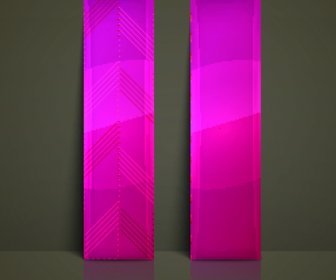Colored Vertical Banner Vector