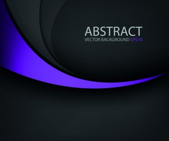 Colored Wave With Black Background Vector