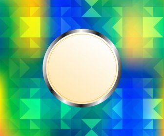Colorful Abstract Background Blank Circle Decoration