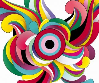 Colorful Abstract Background Vector Garphic Art