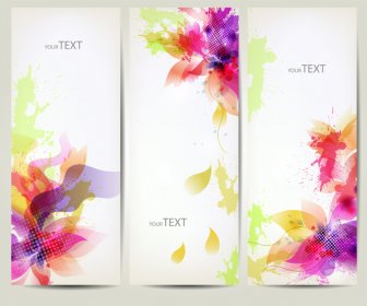 Colorful Abstract Flower Banner