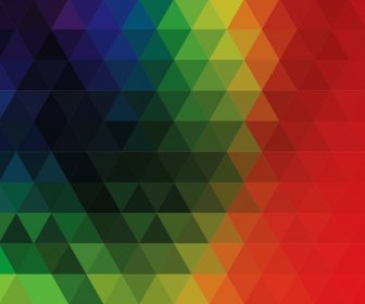 Colorful Abstract Geometric Triangular Vector Illustration