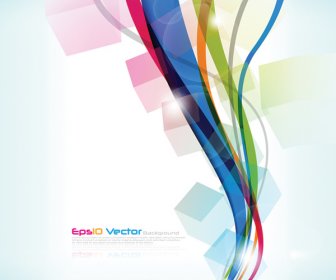 Colorful Abstract Vector Lines