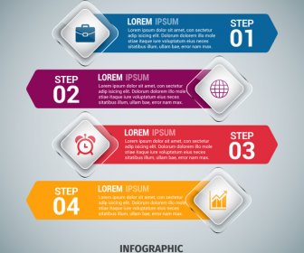 Warna-warni Panah Infographic