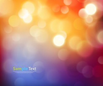 Colorful Background With Defocused Lights Vector Illustration