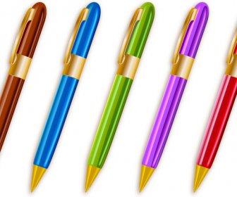 Colorful Ballpoint Pens Set
