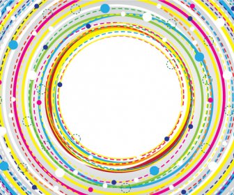 Colorful Circle Banner Background